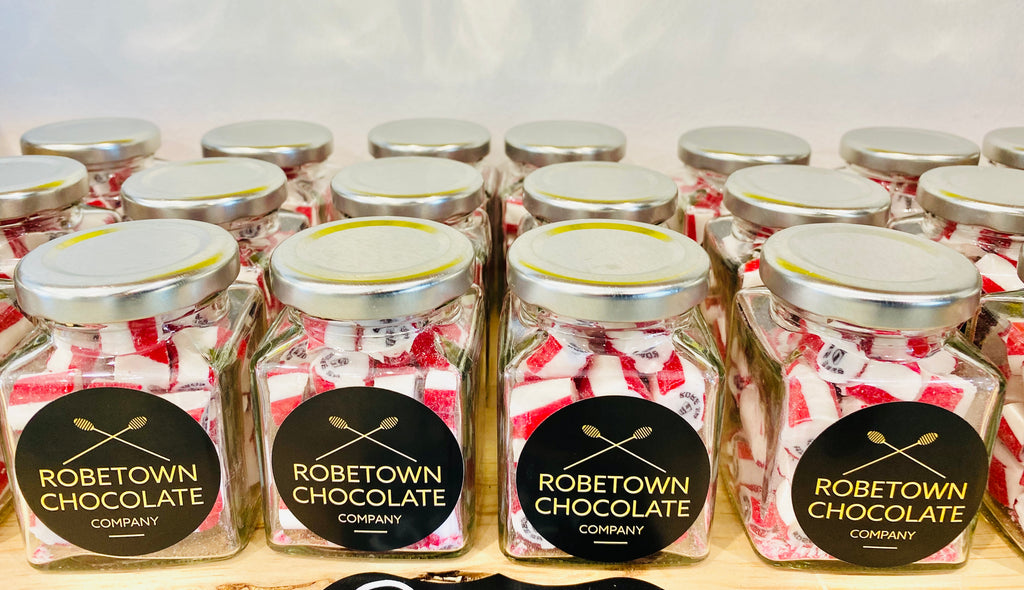 Candy is in the chocolate shop!